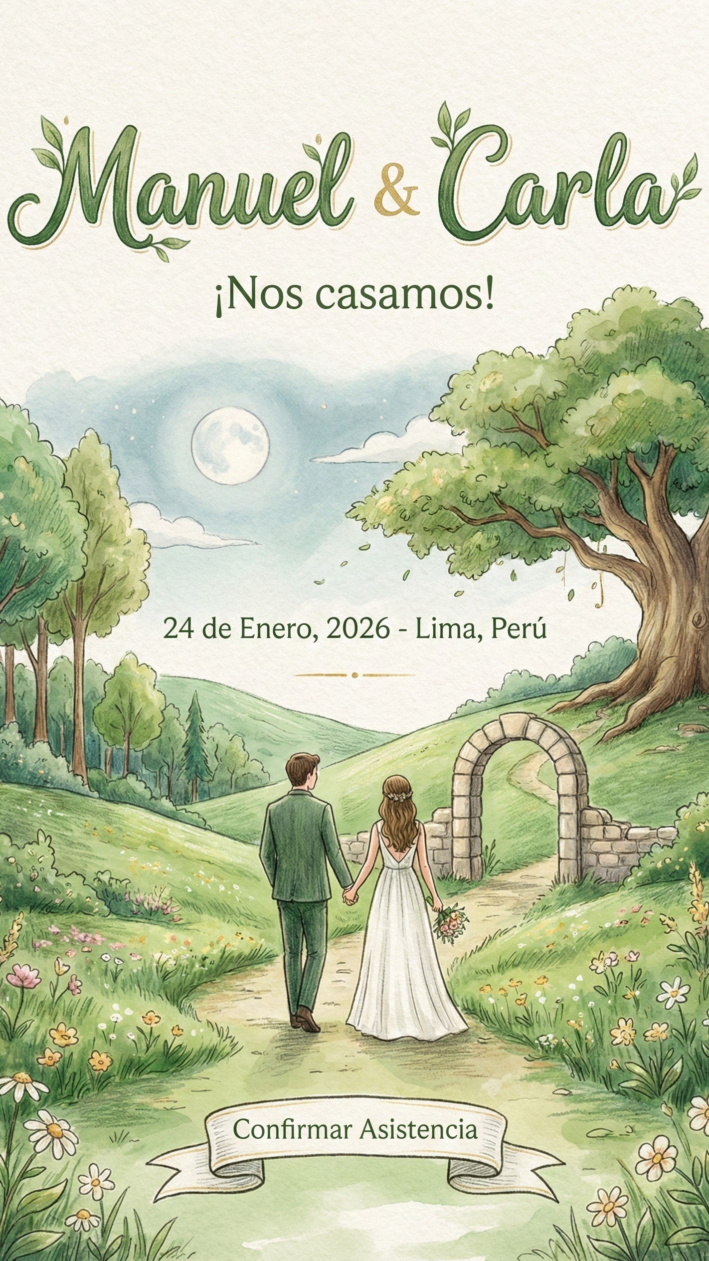 Portada de la boda de Manuel y Carla