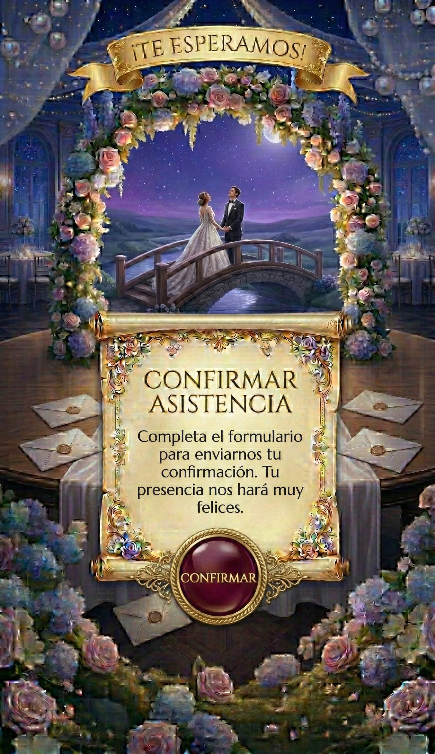 Confirmar asistencia a la boda